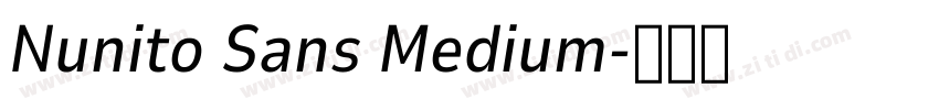 Nunito Sans Medium字体转换 Nunito Sans Medium字体转换